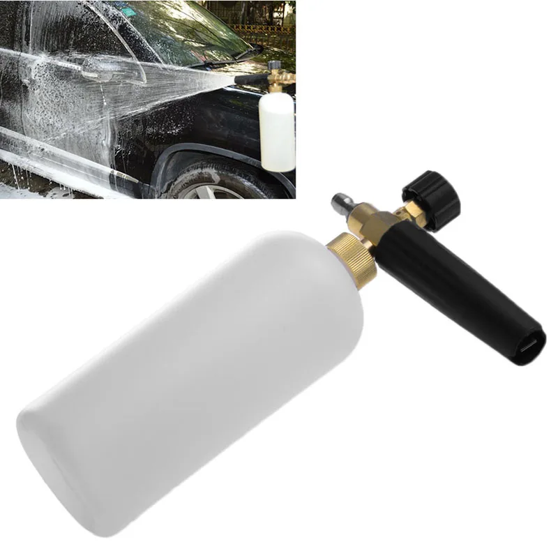 1 л Регулируемый пистолет для мытья автомобиля из снежной пены бутылка мойки мыла