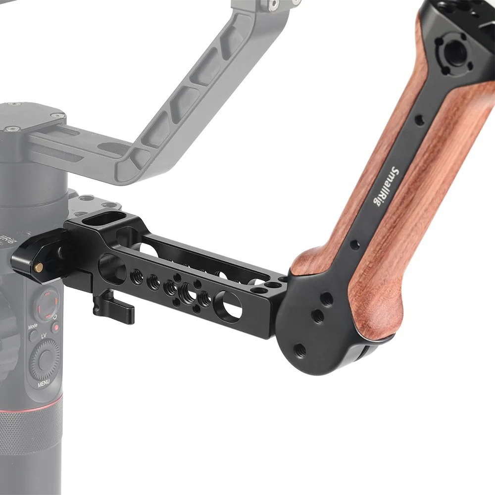 Рукоятка SmallRig для DJI Ronin S/Zhiyun Crane 2/Moza Air 2 быстросъемная деревянная ручка с холодным