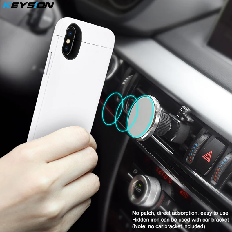 Портативный зарядный чехол KEYSION для iphone X внешний аккумулятор 4000 мАч зарядного