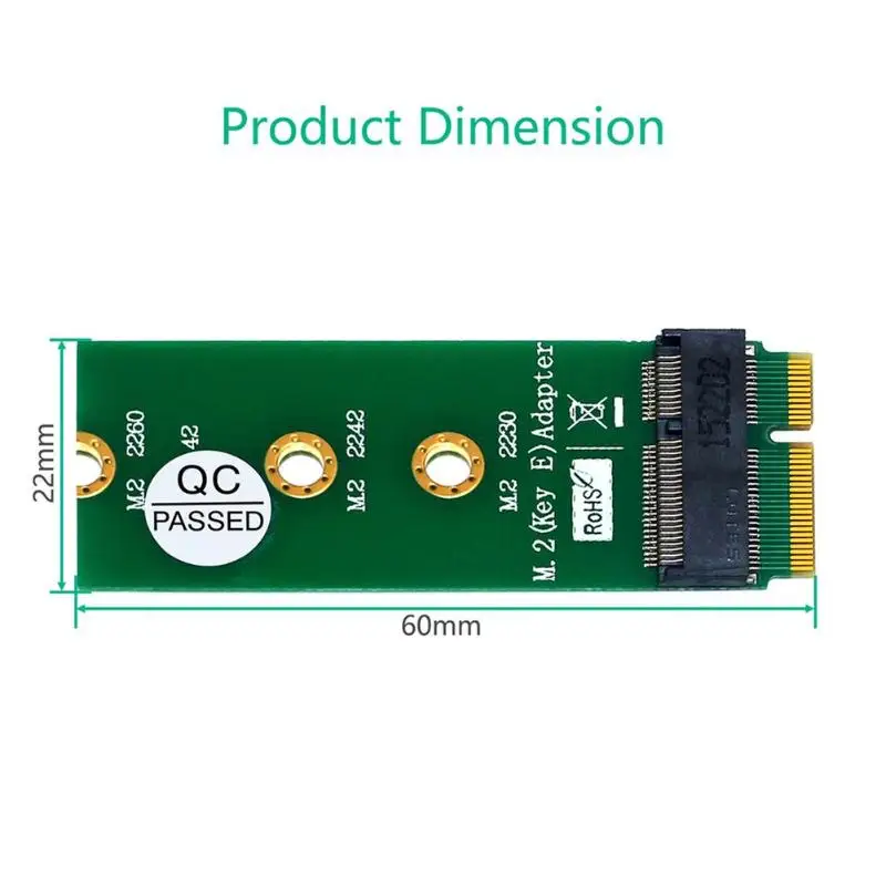 M.2 Накопитель SSD с протоколом NVME NGFF ключ E адаптер PCIe легкий для Intel 7265 8260 9260 модуль