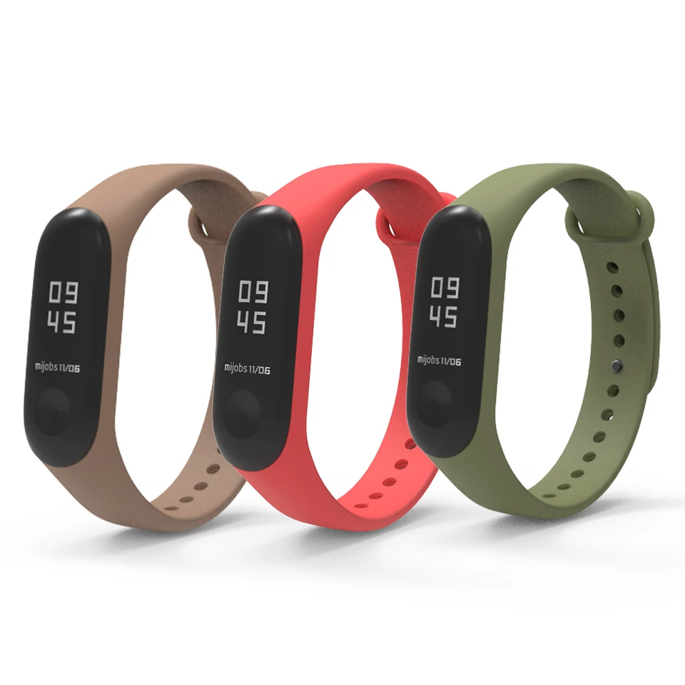 Браслет Mijobs Mi Band 3 4 ремешок силиконовый браслет Miband Смарт mi band3 запястье для Xiaomi