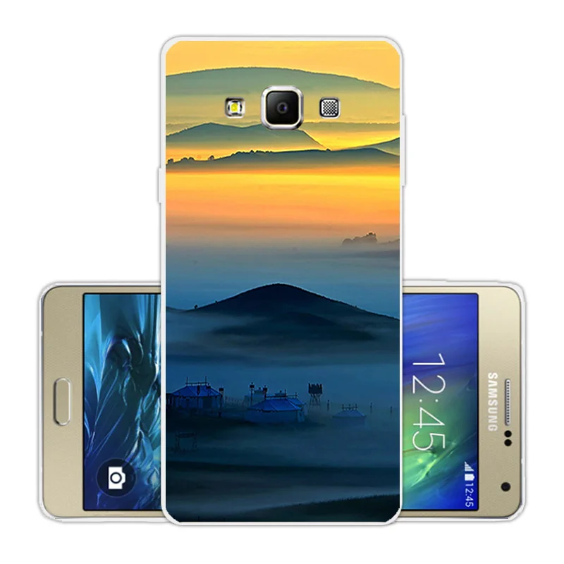 Силиконовые чехлы для телефонов Samsung Galaxy A7 2015 5 дюймов A700F A700H SM-A700F A7009 Scenic Eagle Coque A700