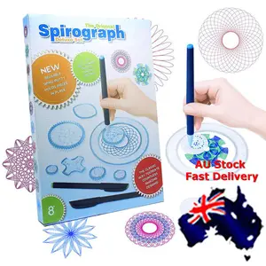 27 шт. Детский комплект спирографа геометрический рисунок Оловянная линейка для творчества