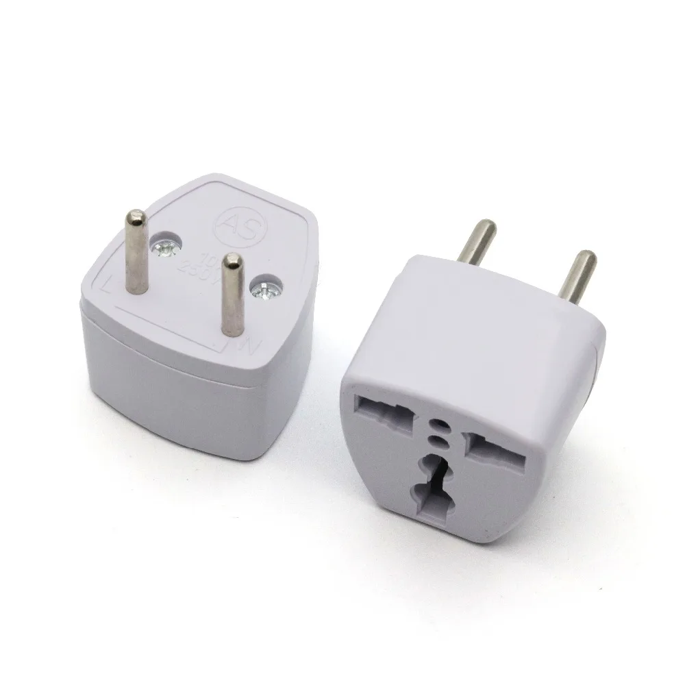 Xintylink 2 шт. 110 В 220 В две круглые штыревые вилки адаптер розетки для использования в Европе, России, Франции, Испании.