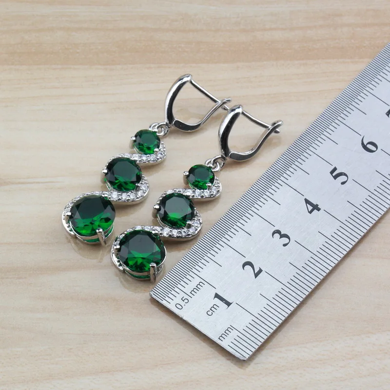 Ожерелье и серьги женские с фианитом 4 шт.|Ювелирные наборы для невесты| |