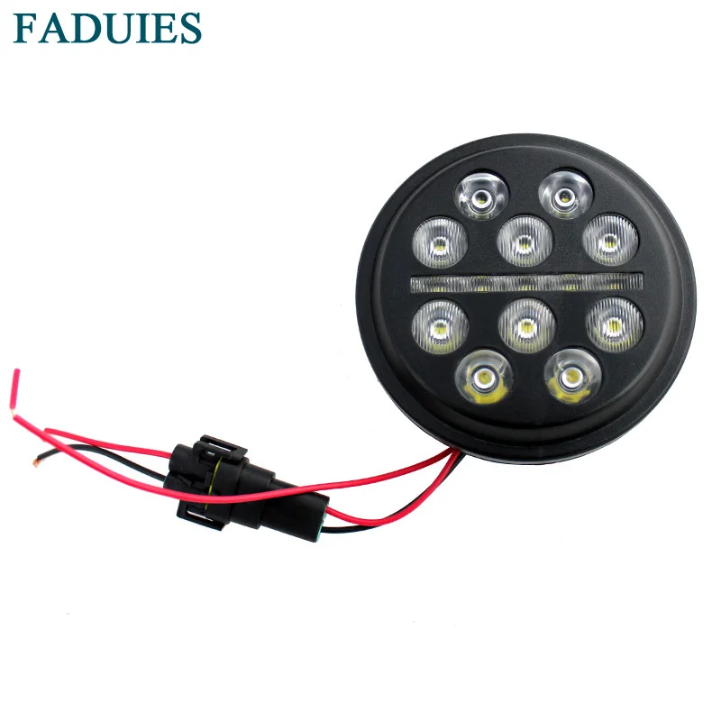 FADUIES мотоцикл 4 1/2 "4 5 дюймов светодиодный проходной свет для Harley