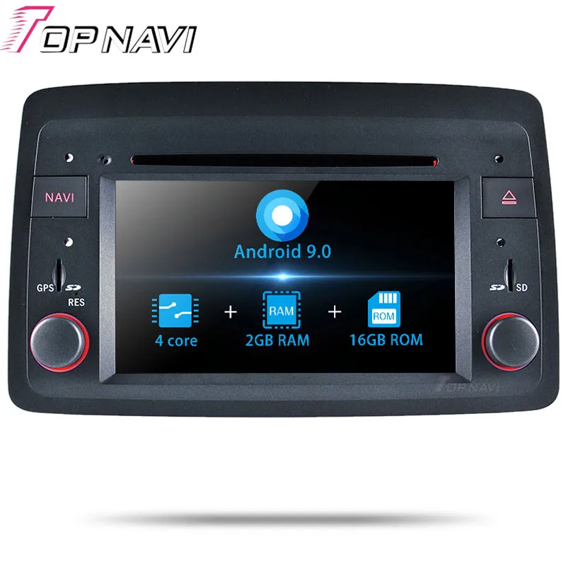 Topnavi Android 9,0 Автомобильный gps навигация для Fiat Panda: 2004 мультимедийный плеер Радио Стерео Восьмиядерный DVD 2 Din 4 Гб+ 64 ГБ - Цвет: 9.0  2G-16G 4 Core
