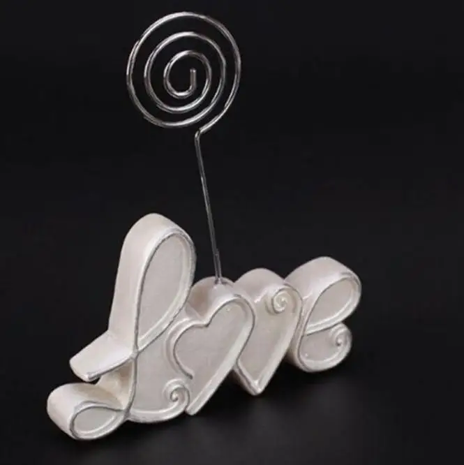 Цвета слоновой кости любовь стол место номер карты имя держатели зажимы кафе