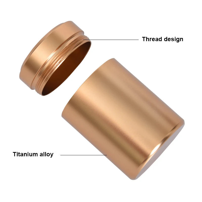 Портативная мини банка для чая алюминиевая хранения травы герметичный контейнер