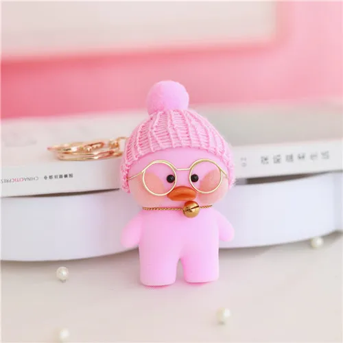 11 8 см Kawaii LaLafanfan кафе подвеска с форме утки брелок мультфильм милый утка автомобиль Декор Животные Куклы Игрушки для девочек подарок на день рождения для детей - Цвет: 11