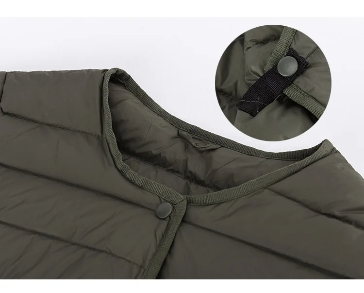 EORUTCI Зимний пуховик размера плюс 4XL, Женский Короткий Ультра-светильник, теплая винтажная черная осенняя куртка на утином пуху LM115