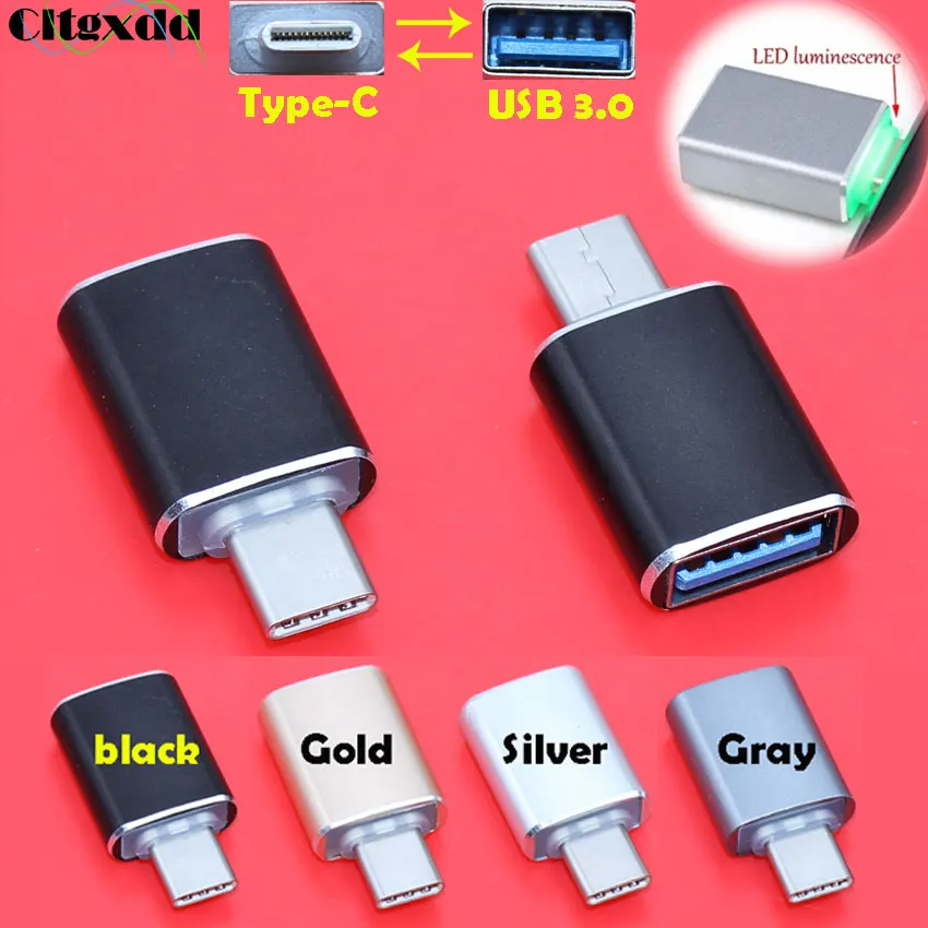 cltgxdd USB Type C to 3.0 Converter Type-C OTG Adapter for Chromebook Macbook Huawei P9 Xiaomi 4C Nexus 5X 6P LG G5 |