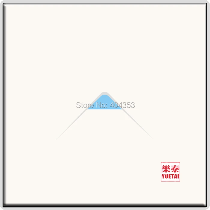 Умная сенсорная стеклянная панель настенный выключатель один открытый белый