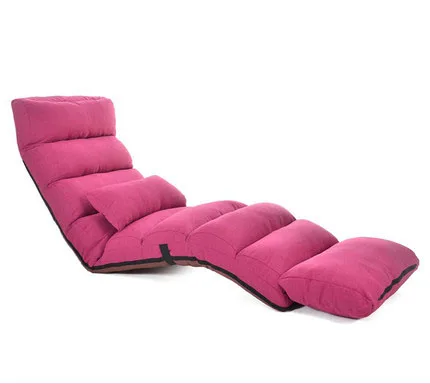 Rose Longer Style Новое поступление, японское кресло для отдыха, современное складное кресло, напольное кресло, регулируемое кресло для отдыха, мебель для гостиной, Современная - Цвет: Rose Longer Style