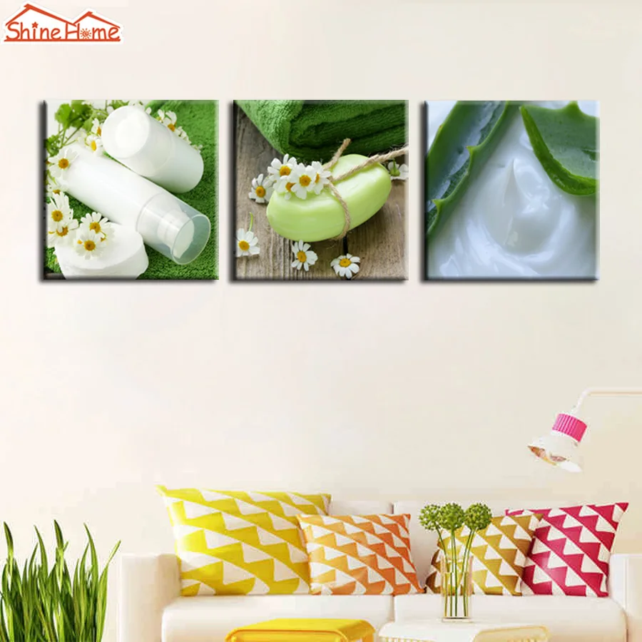 ShineHome-8pcs настенные художественные картины на холсте Печать спа тела ногтей салон