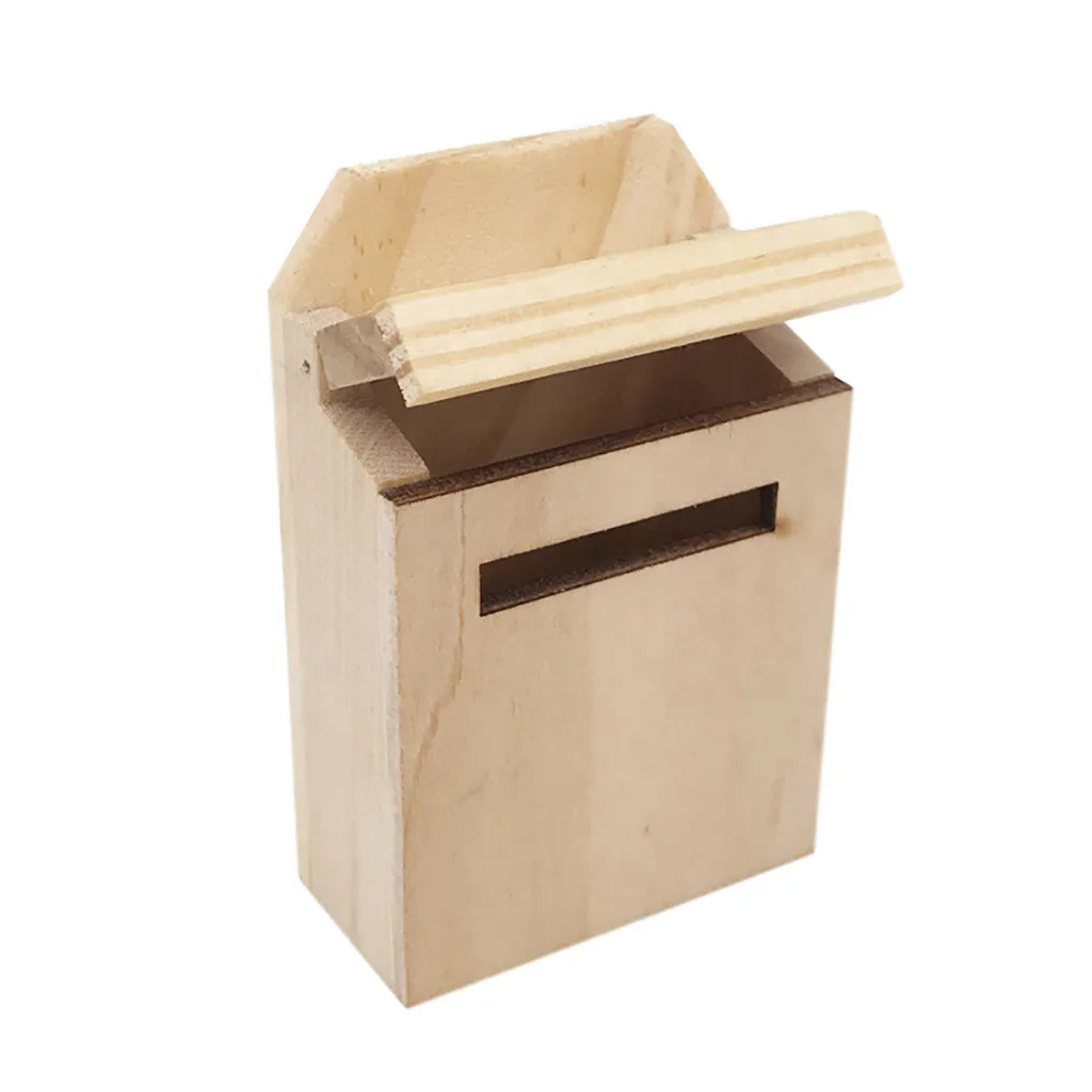 Высококачественный миниатюрный деревянный внешний почтовый ящик сделай сам