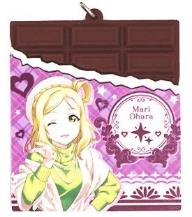 Love Live Lovelive Sunshine Aqours Anime Yoshiko Hanamaru You Dia Ruby Riko Kanan Mari Valentine Chocolate Strap Rubber Keychain - Цвет: 8 Ohara Mari