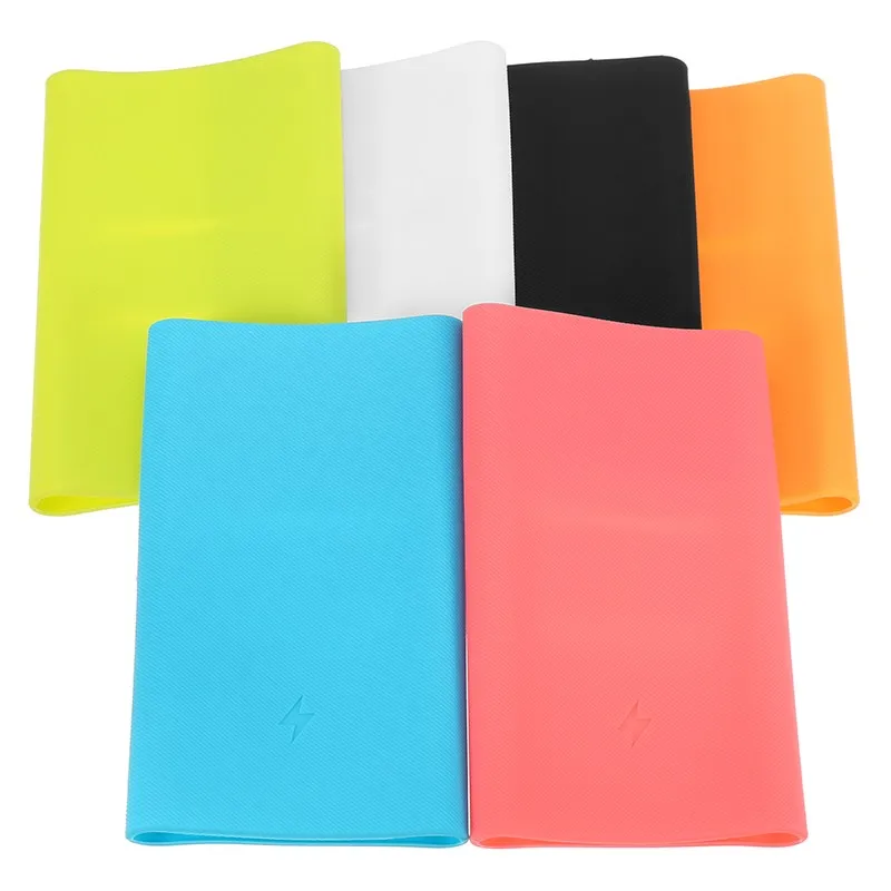 Для Xiaomi power Bank 2 10000mAh мягкий силиконовый защитный Противоскользящий чехол Внешняя батарея, крышка с резьбой 13x7,1x1,4 см