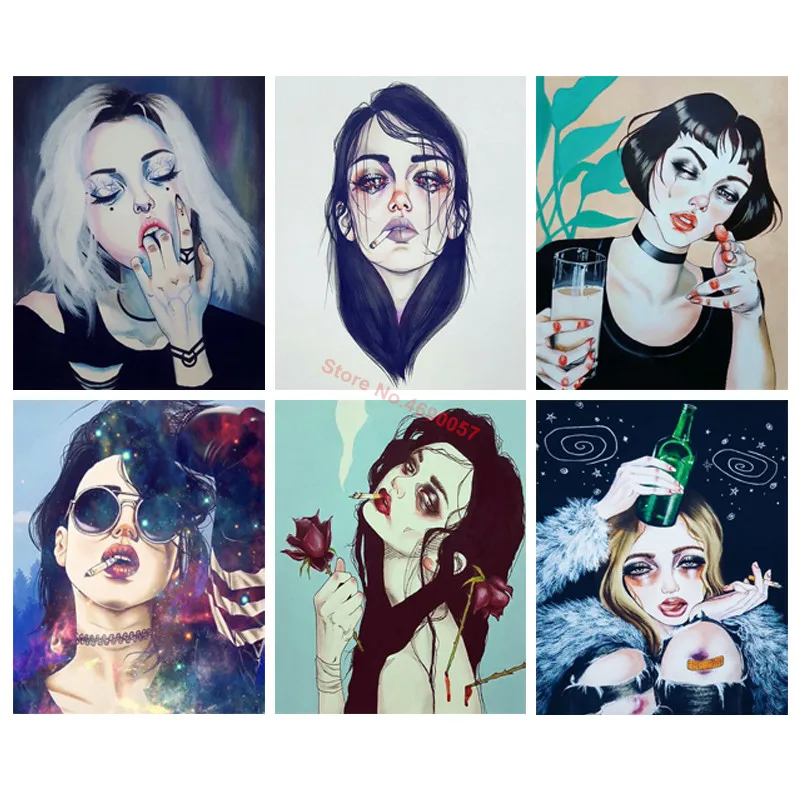 

5D «сделай сам», полностью круглая/квадратная Алмазная вышивка, красивая леди, алмазная живопись, наборы для вышивки крестиком стразы, мозаи...