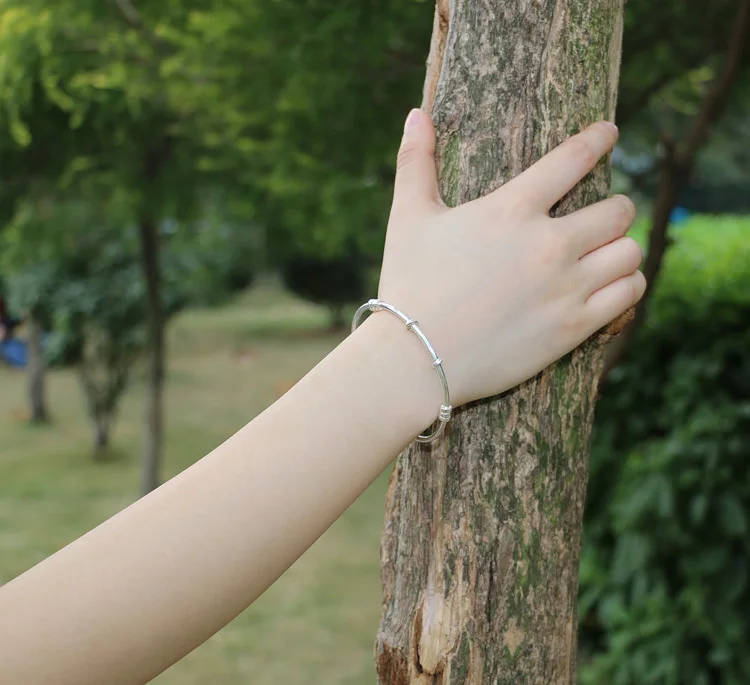 Упаковка почтой распродажа женский модный браслет из стерлингового серебра 925