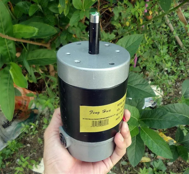 Двойной шариковый подшипник DC24V 350 Вт высокоскоростной мощный щеточный мотор, большой крутящий момент щетки постоянного тока мотор
