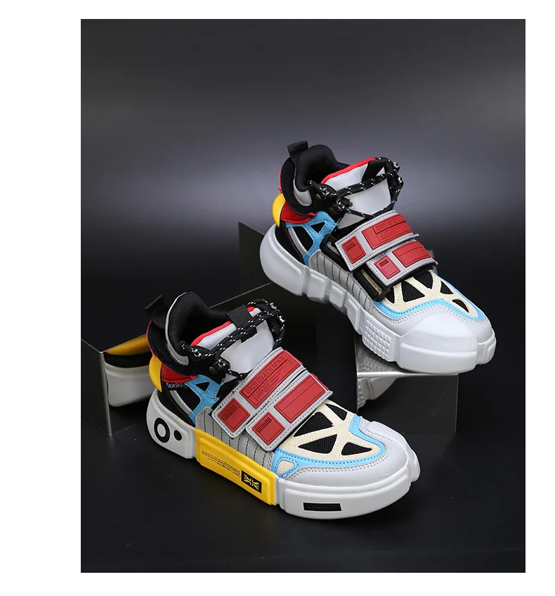 Модная мужская обувь для уличных танцев в стиле хип-хоп; белые кроссовки с высоким берцем; сезон осень-лето; повседневная обувь унисекс для мальчиков; zapatos hombre
