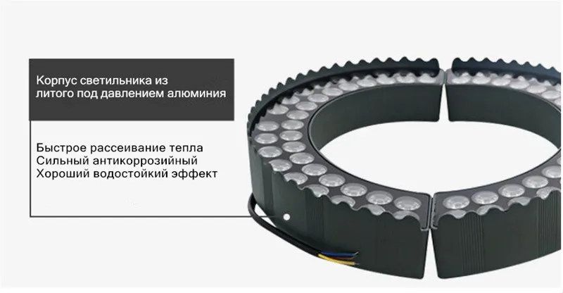 24 V 48 W 72 W фары для rgb-кольцо пейзаж дерево освещения солнечное Панорамное освещение рождественские огни проектор на открытом воздухе Водонепроницаемый IP67 фара для парковки