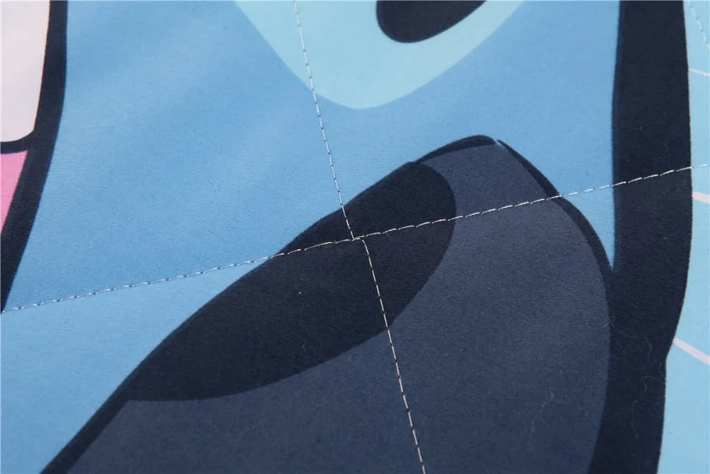 Стежок печатные стеганые одеяла двойное одеяло полный размер хлопок ткань 3D