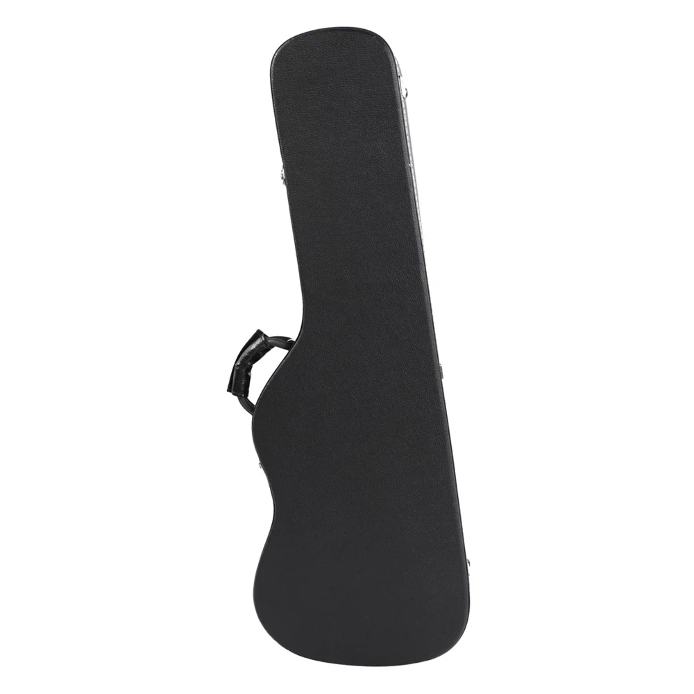 Guitar Case Storage Glarry ST High Grade Electric Guitar Hard Case Microgroove Flat Surface Straight Flange Black - US Stock