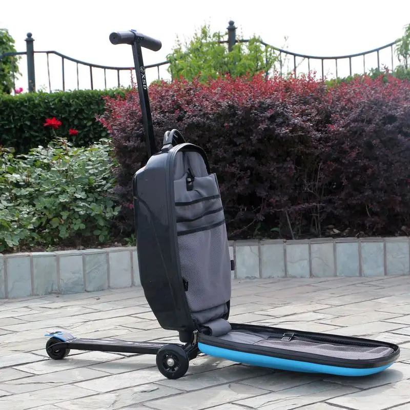 100% PC Suitcase Fashion Students Scooter Boy Cool 3D Case Carts Extrusion Business Travel Baggage Children Boarding Box 2 Types | Багаж и