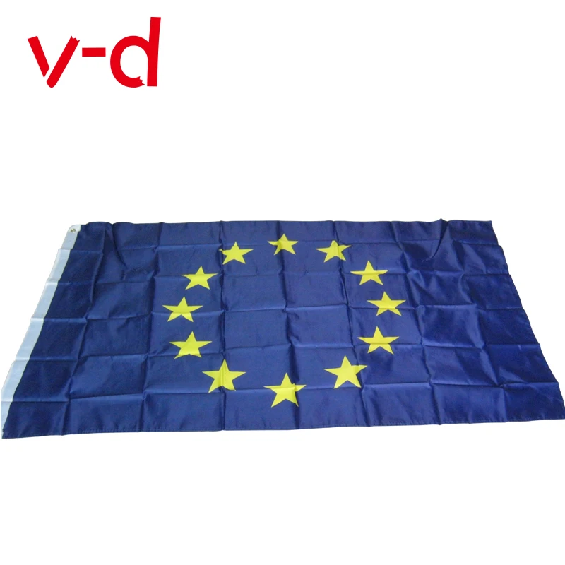 Бесплатная доставка xvggdg 3x5 FTs Европейский Союз Флаг ЕС 90*150 см евро флаг Европы