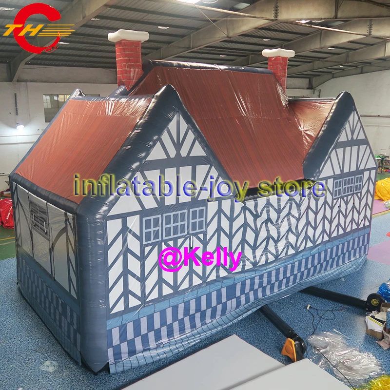 Free air shipping irish pubs tent for party rental durable pvc tarpaulin inflatable bar with barrels | Игрушки и хобби