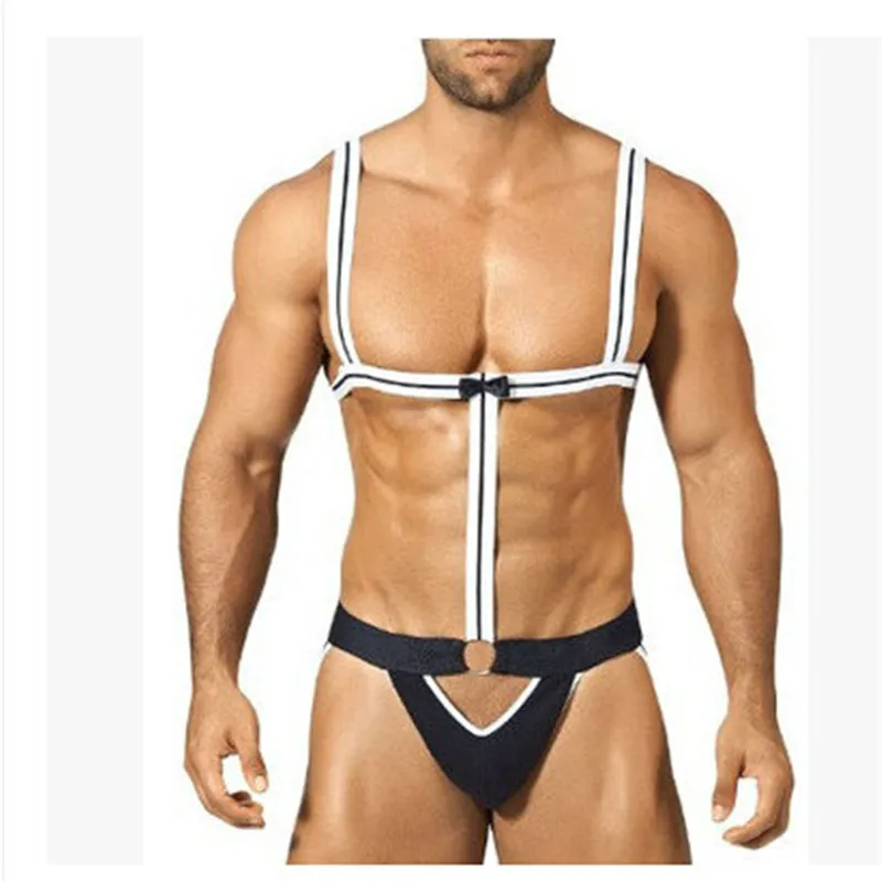 Пикантные Для мужчин эротические комбинезон секс-боди Тедди Флирт Секс нижнее
