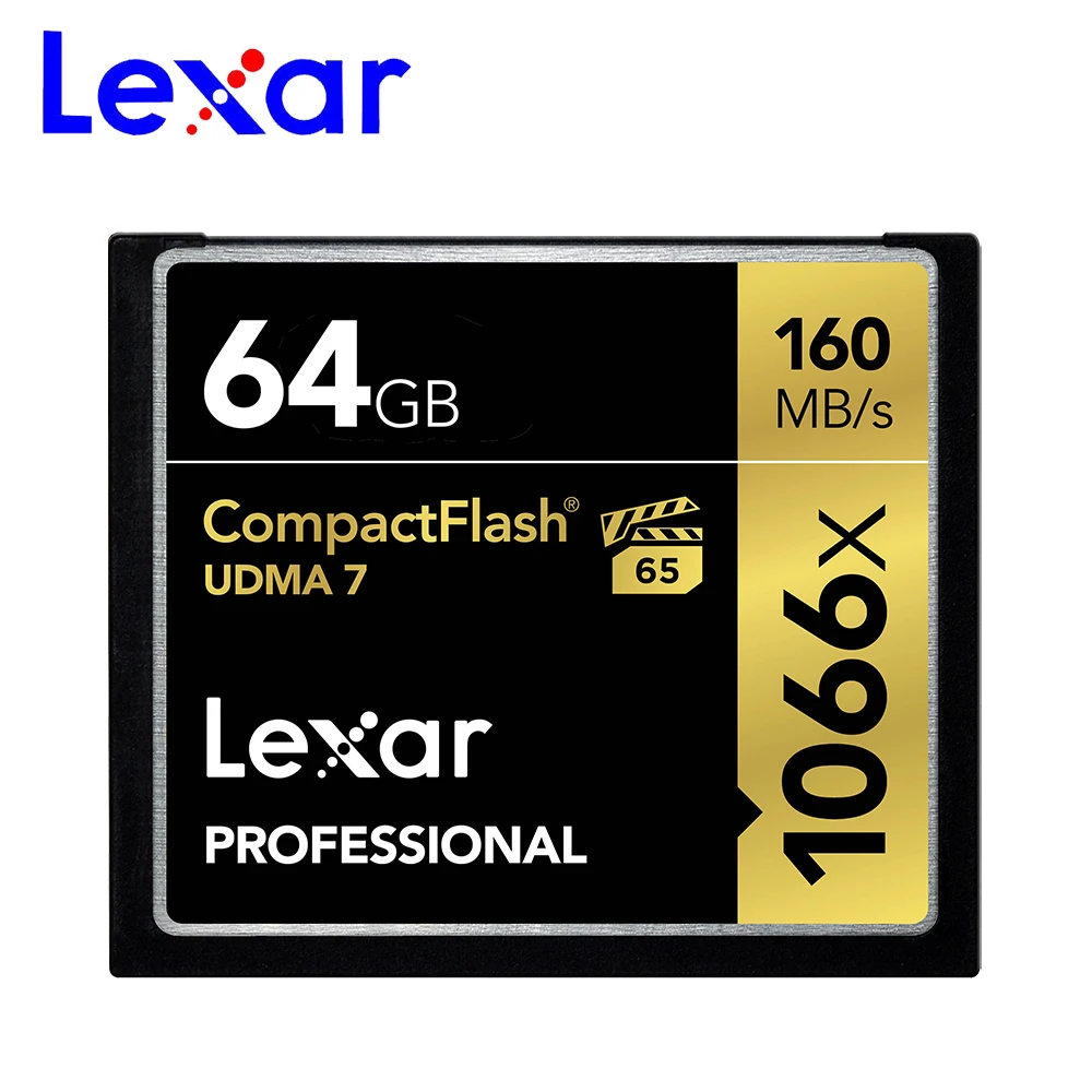 Lexar UDMA 7 CF карт 1066x16 Гб оперативной памяти 32 встроенной до 160 МБ/с. VPG 65 64 128 ГБ 256 карта