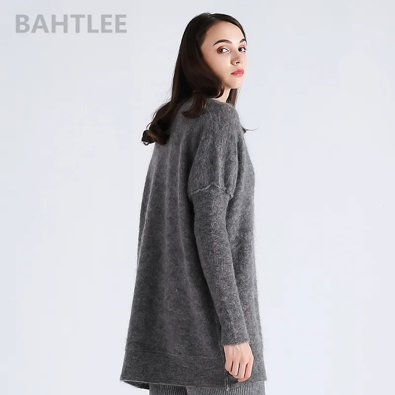 BAHTLEE, весна, осень, женский, Африка, мохер, шерсть, ВЯЗАННЫЙ ПУЛОВЕР, свитер, v-образный вырез, длинный рукав, светильник, свободный, сохраняет тепло