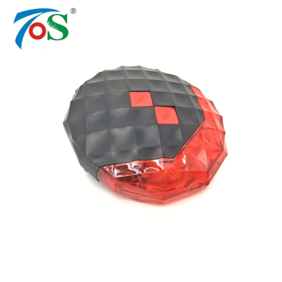 TOS Новый Алмазный велосипед свет 7 мигающий режим фонарь задний световое