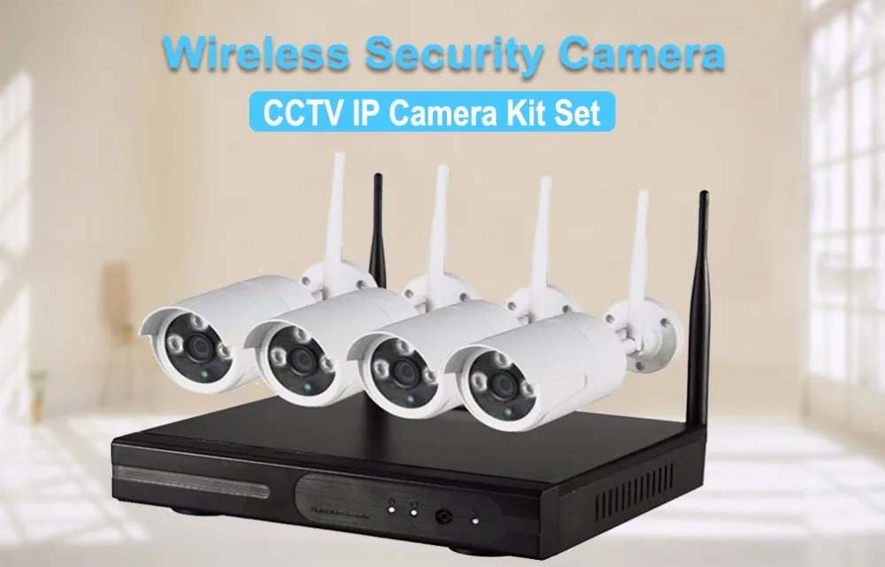 IMPORX 4CH Беспроводной CCTV Системы 720P 2 ТБ 4 шт. 1.0MP NVR POE IP IR-CUT наружного видеонаблюдения Камера IP безопасность Системы системы видеонаблюдения