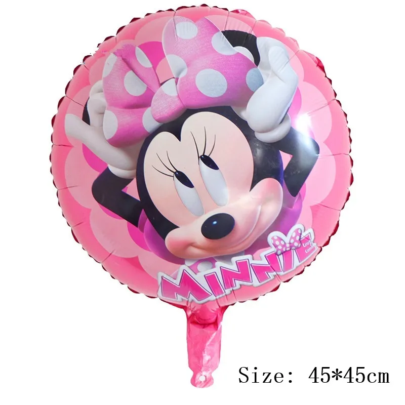 Minnie 1 шт. 18 дюймов флажок для гонок автомобилей Фольга воздушные шары, с клетчатым узором, белый черный гоночного автомобиля линия игрушки День рождения Decorationa детская клипсы для воздушных шаров, подарки - Цвет: Minnie