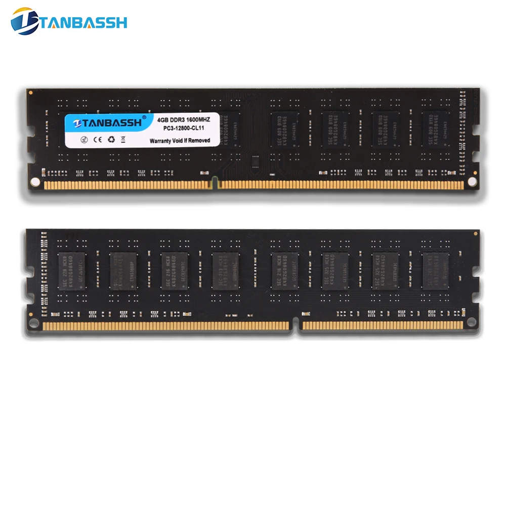 Оперативная память DDR3 4 ГБ/8 ГБ 1600 МГц настольная память 240pin 1,35 в PC3L настольная оперативная память Новая Память DIMM для AMD/Intel TANBASSH