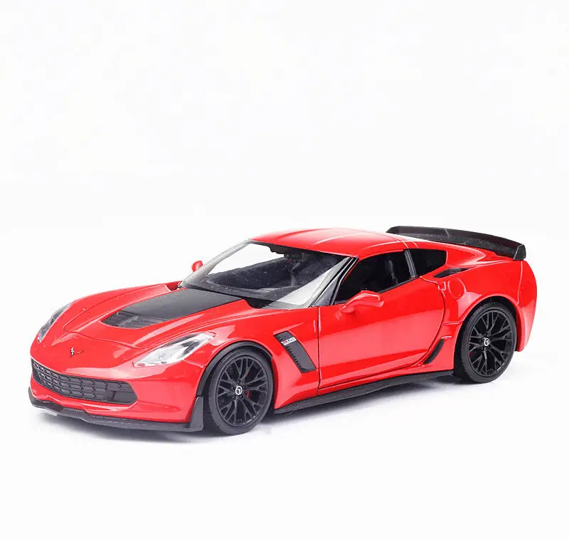 Welly 1:24 2017 Корвет Z06 литья под давлением модель спортивный автомобиль гоночный