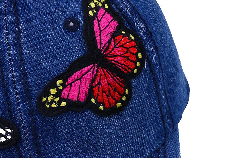 Цветок хлопка бабочка Для женщин Бейсбол Кепки для молодежи Casquette фирменные