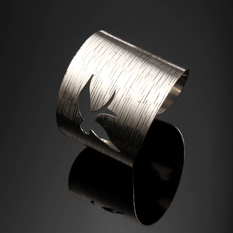 1 шт. модные турецкие Этнические Ретро посеребренные Открытые Браслеты с резьбой