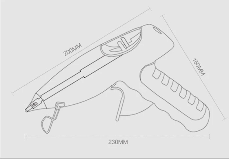 Клеевой пистолет для термоплавкого клея ручное устройство сделай сам не