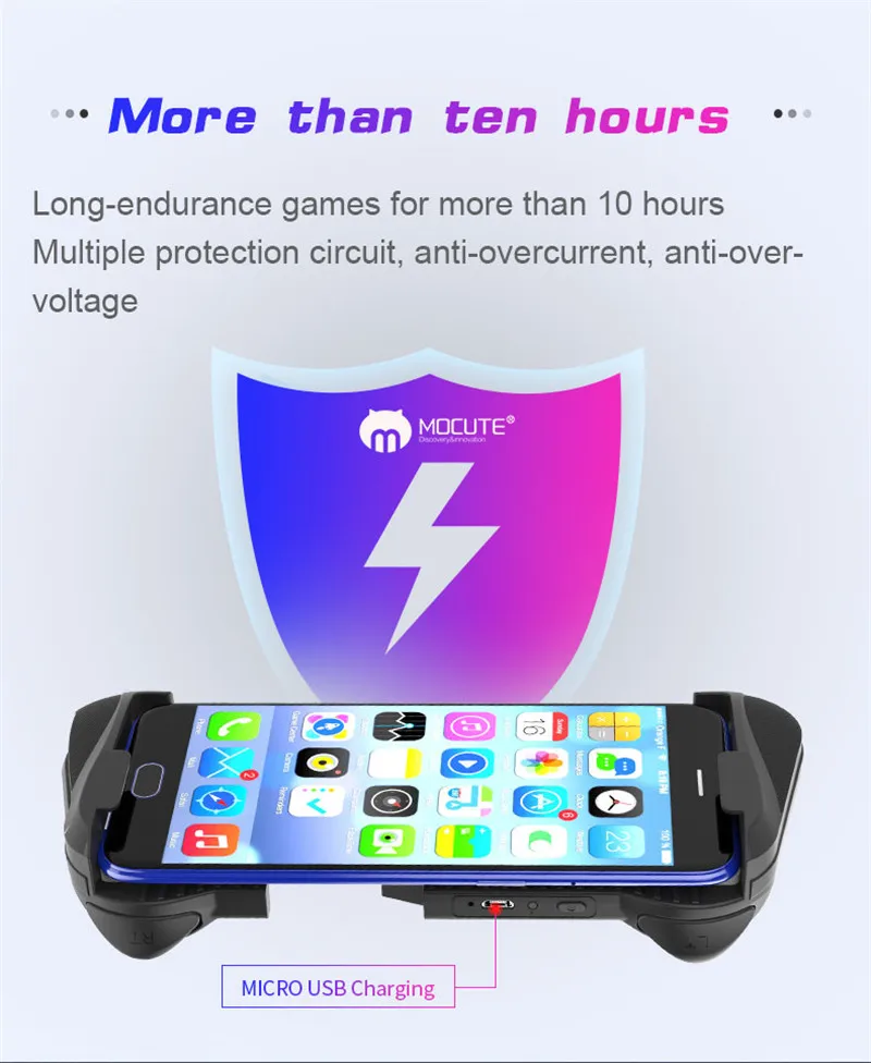 MOCUTE 057 Bluetooth 4,0 геймпад PUBG контроллер PUBG мобильные триггеры джойстик беспроводной джойстик для IPhone XS игры Samart телефон
