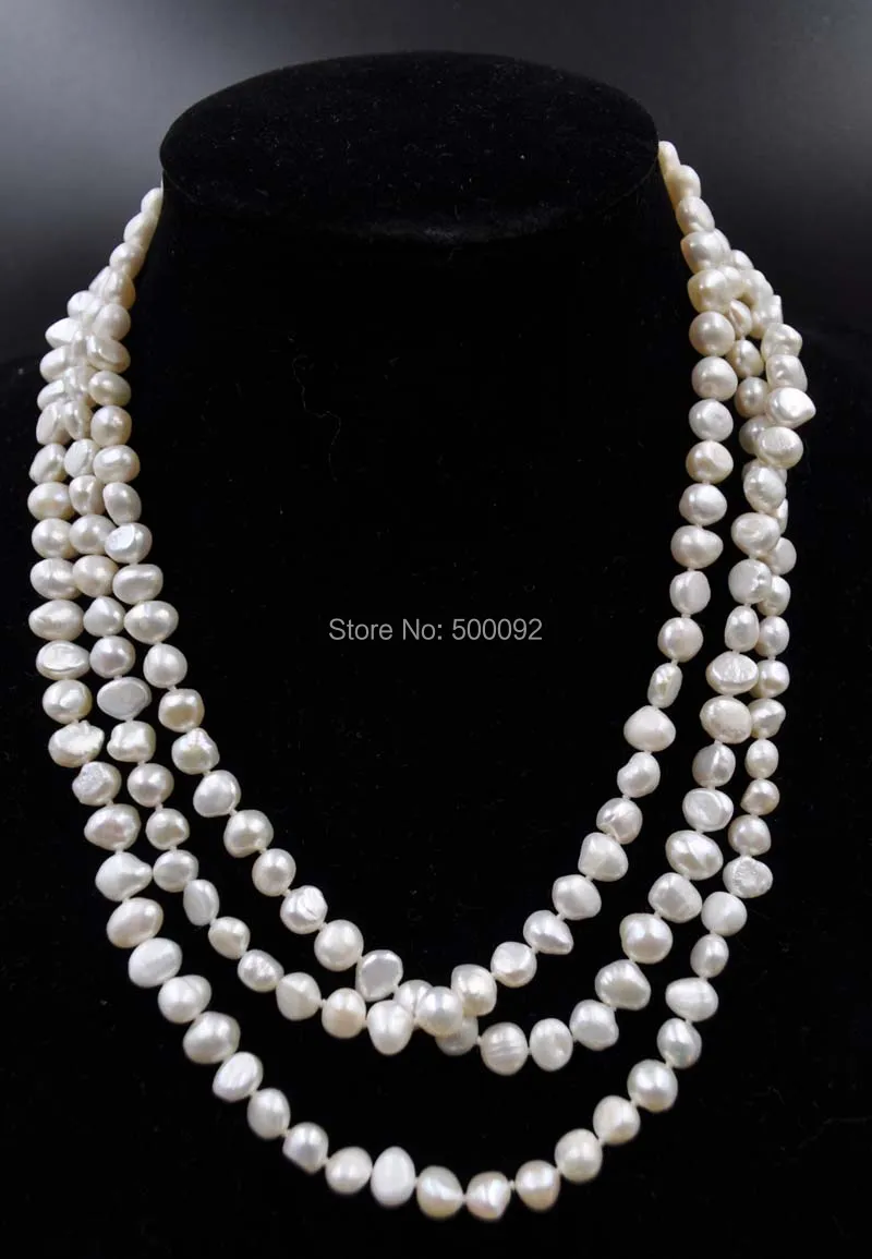 Ожерелье из пресноводного жемчуга в стиле барокко 47 8 мм|necklace ballet|necklace treepearl strand |