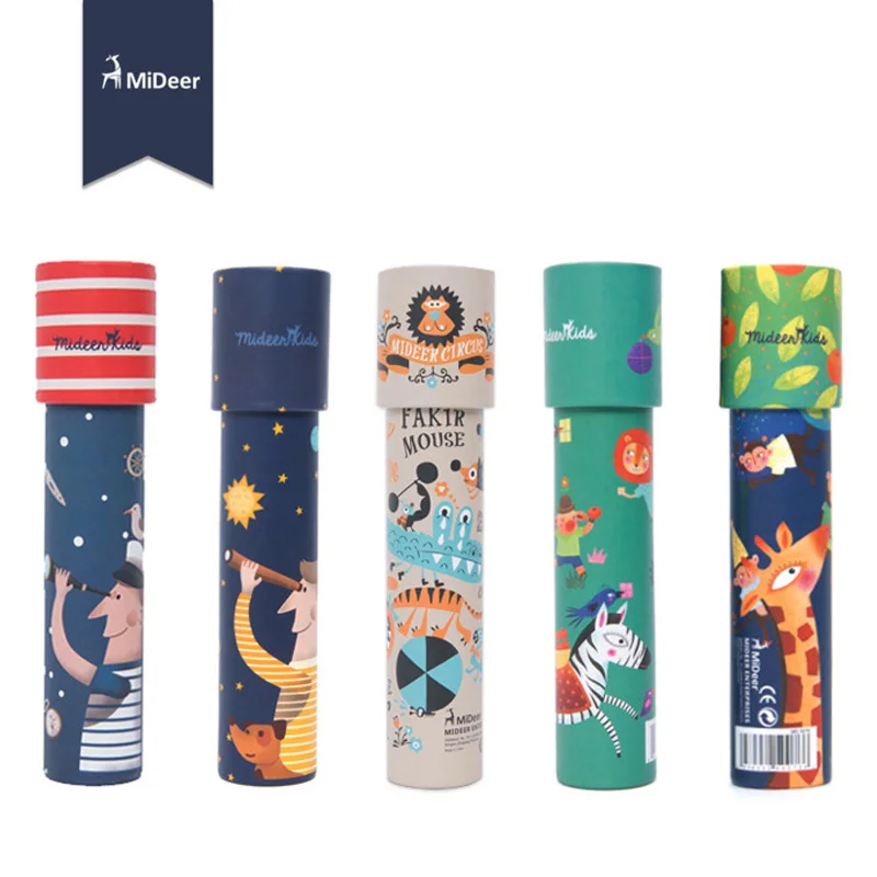 

MiDeer Montessori Rotating Colorful Kaleidoscope Toy Lens Imaginative Cartoon Children Magic Classic Educational Toys for kids