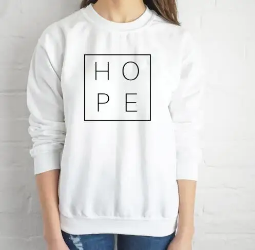 white tee black text Надеемся, что Кристиан Толстовка Графический религиозные Мода Костюмы Библии пуловер Вера Надежда Детский комбинезон толстовки с длинными рукавами на весну-осень - Цвет: white tee black text