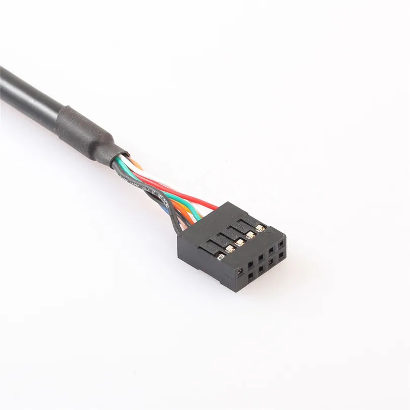 Штабелируемый двойной USB 2 0 A гнездовой к материнской плате 9 контактный кабель