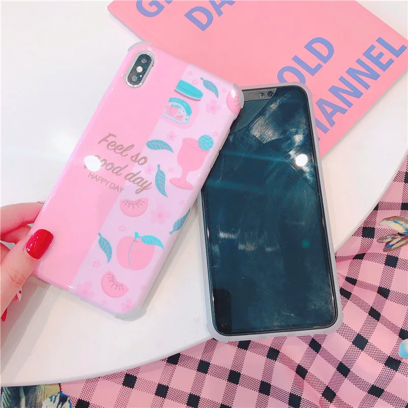 Kuutti мягкий милый ананас фруктовый узор летний ТПУ чехол для телефона iphone 6 6s 7 8 Plus X