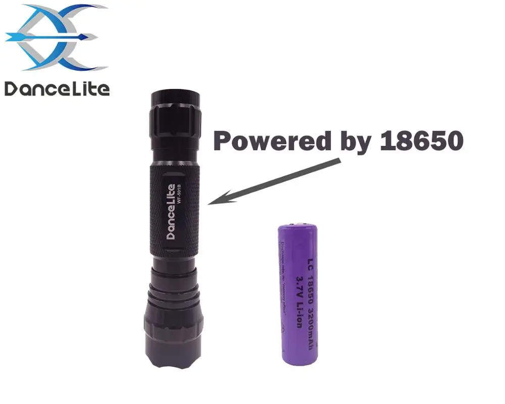 DanceLite WF 501B XHP50.2 3В 2600 люмен светодиодный фонарик маленький мощный 18650